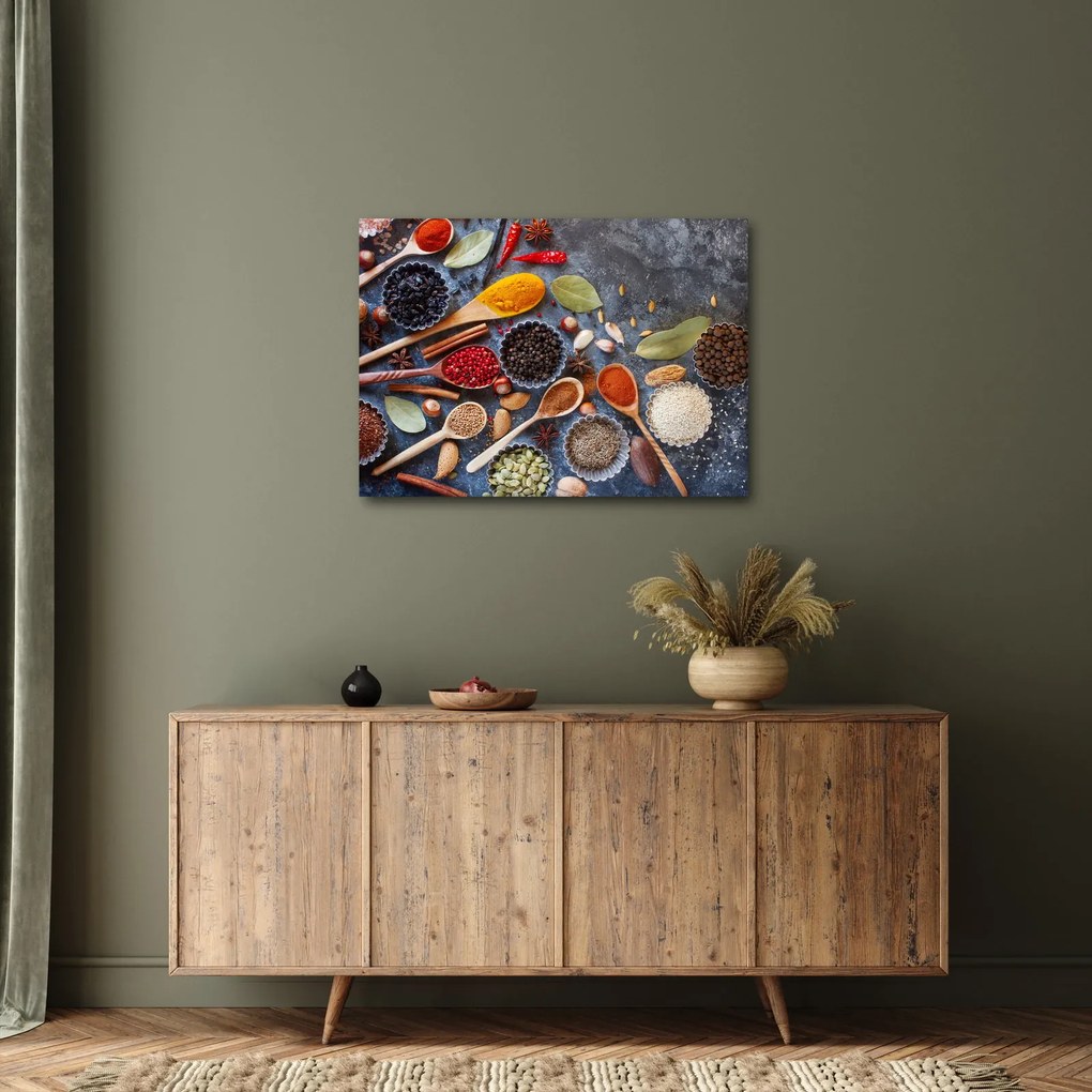 Kép - Fűszerek (70x50 cm)