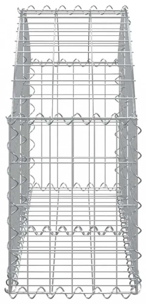íves horganyzott vas gabion kosár 100x30x40/60 cm