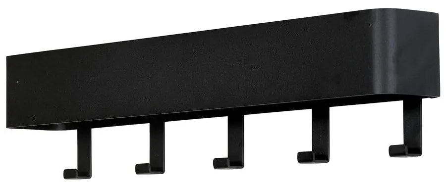 Fekete fém fali fogas polccal 52 cm Dax Play – Spinder Design