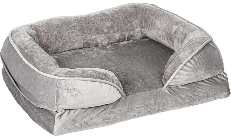 PETSTUFF® Kutyafekhely L világos szürke 106 x 80 x 18 cm