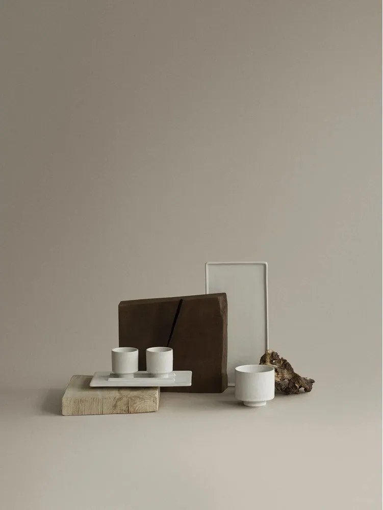 Krémszínű kőedény eszpresszó csésze 50 ml Makoto – Blomus