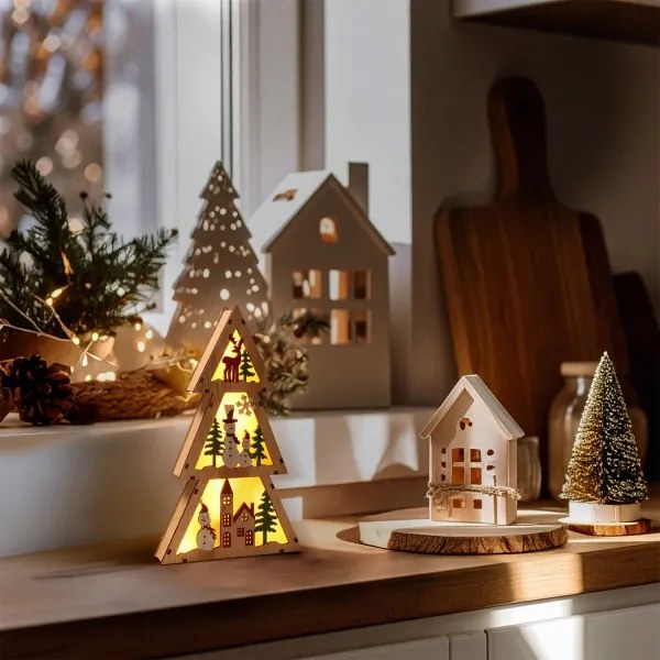 Brilagi - LED karácsonyi dekoráció LED/2xAA karácsonyfa