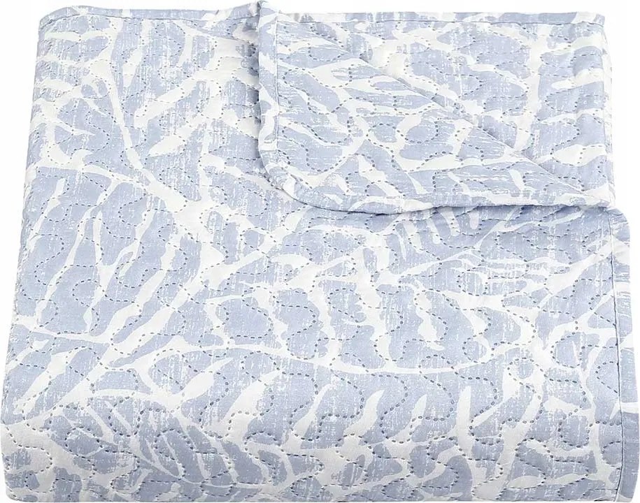 Remo steppelt ágytakaró 220x240 kék levelek