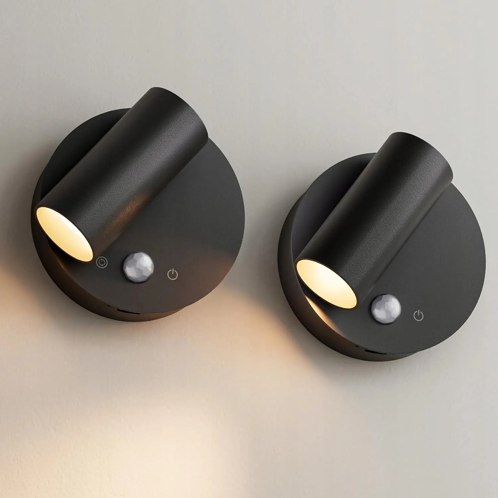 K-Bright 2db Usb Led fali lámpa újratölthető 3 fénymód