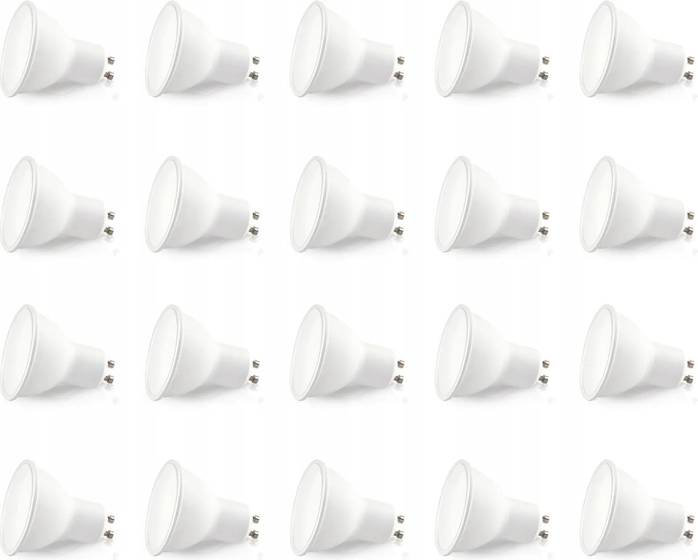 20 db-os Led izzó szett GU10 5W semleges fehér 4000K Lls
