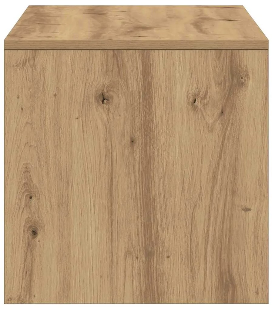 kézműves tölgy színű szerelt fa TV-szekrény 100x40x40 cm