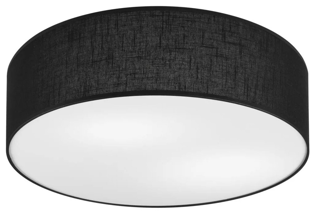 Mennyezeti lámpa SIRJA DOUBLE 4xE27/15W/230V átm. 45 cm fekete