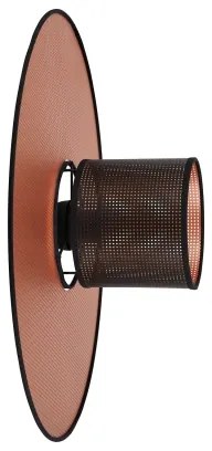 Duolla - Fali lámpa TOKYO SHINY 1xE27/15W/230V átm. 50 cm réz/fekete