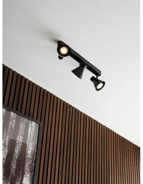 Nordlux - Irányítható spotlámpa EIK 3xGU10/35W/230V fekete