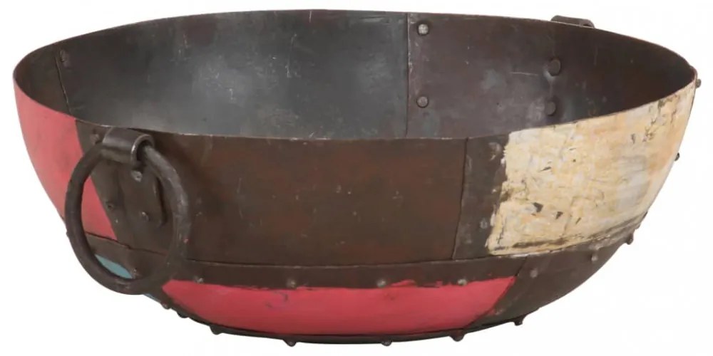 színes rusztikus vas tűztál Ø 40 cm
