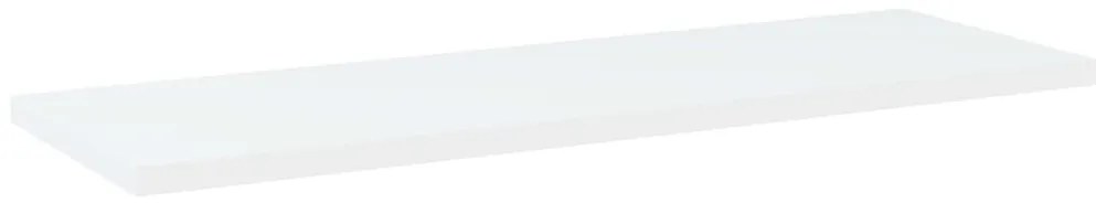 4 db fehér szerelt fa könyvespolc 60 x 20 x 1,5 cm