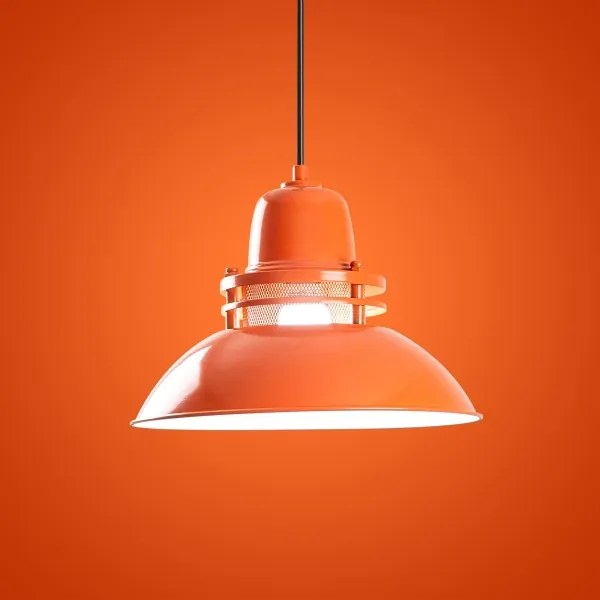 Kábeles függőlámpa TIBET 1xE27/40W/230V narancssárga