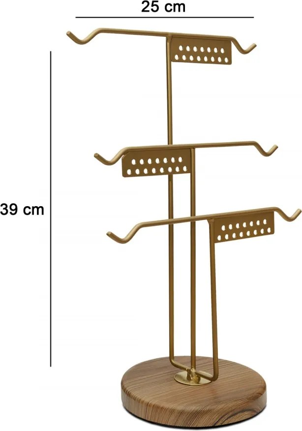 Fém ékszertartó, 25 cm – TR968HBR1208