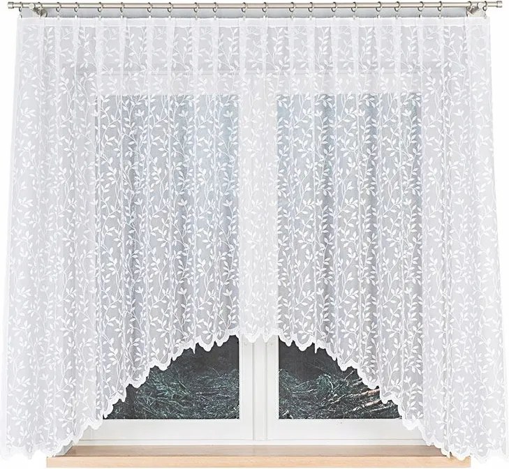 Jacquard készfüggöny alul kivágással 300x160 cm Zsuzsanna