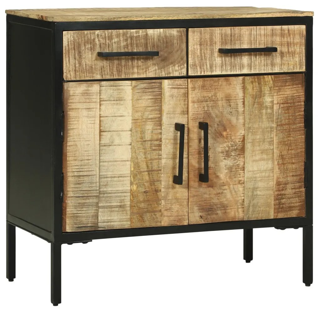 büféasztal 70x35x70 cm Tömör durva fa mangó