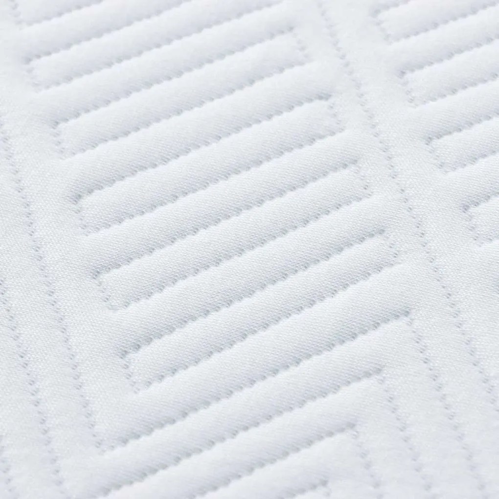 Matrac Fehér és kék 200 x 200 cm Gél Memóriahab