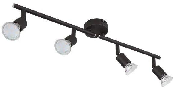 GLOBO 57382-4L - LED Spotlámpa OLIWA 4xGU10/3W/230V fekete