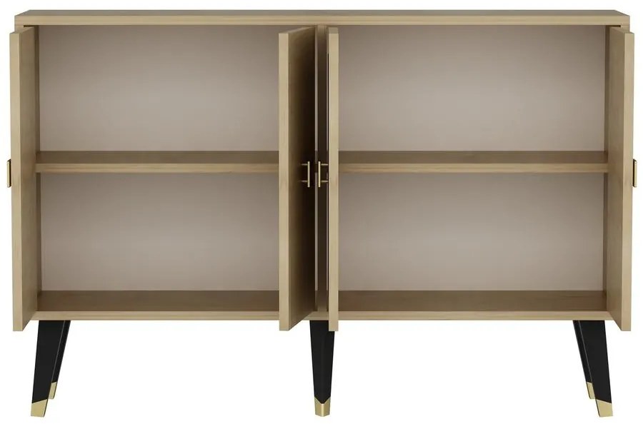 Konzolasztal Ahart - Sapphire Oak, Arany