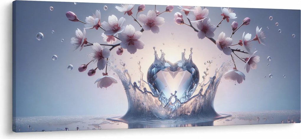 Kép - Gyémánt szív (120x50 cm)