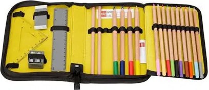 Tolltartó, klapnis, cipzáras, töltött, LEGO Ninjago Elemental Master of Energy, szürke-mintás (L200852501)