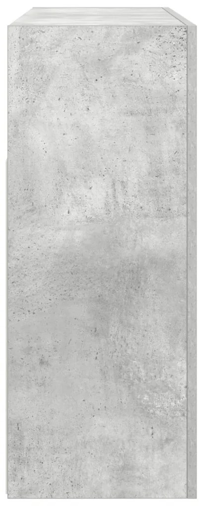 Oldalszekrény Beton Szürke Mérnöki Fa 116 x 30 x 75 cm Téglalap