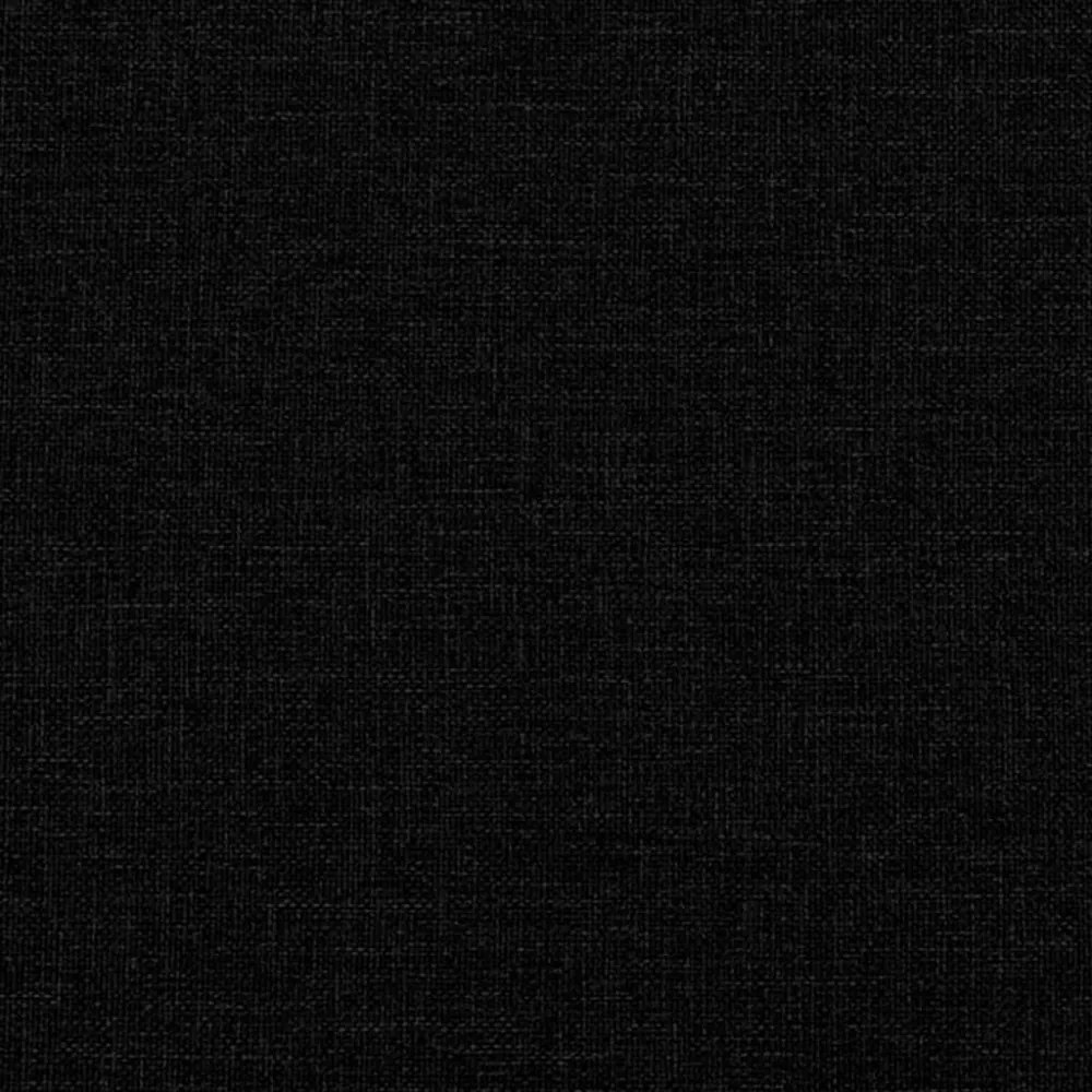 fekete szövetpad párnákkal 113x64,5x75,5 cm