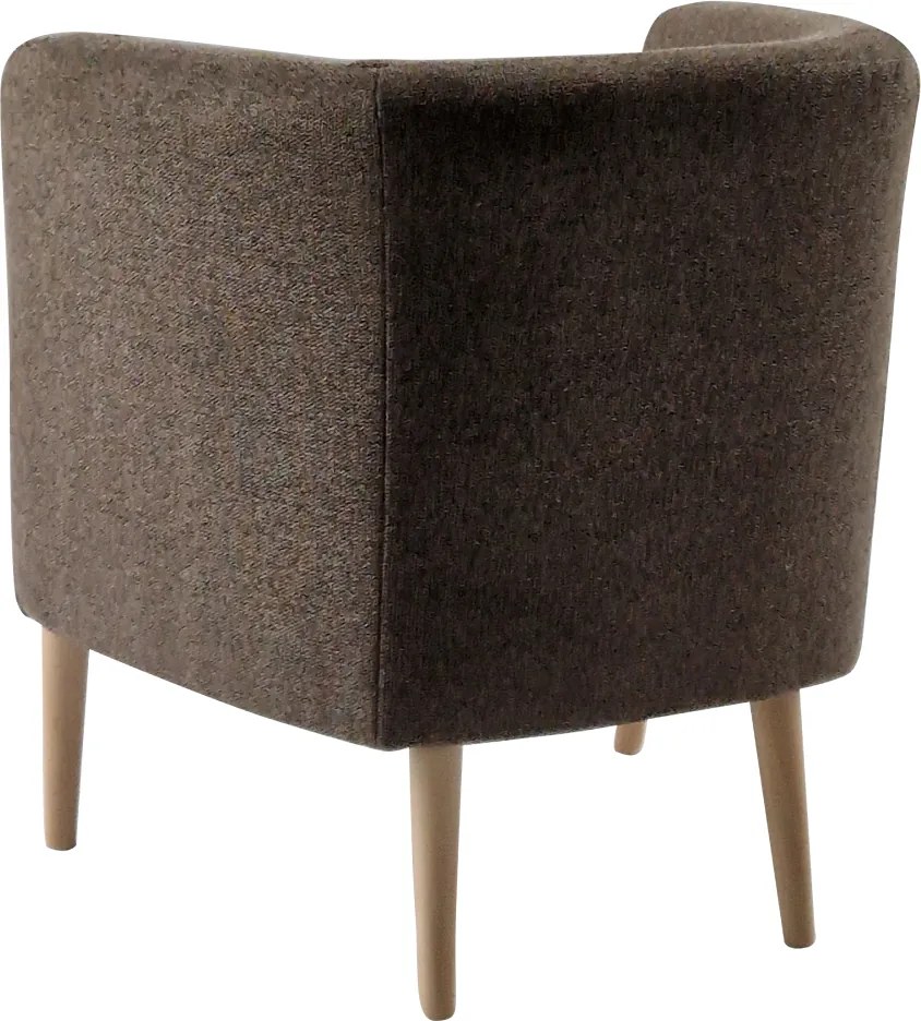 Fotel, barna/bükk, ALIEN