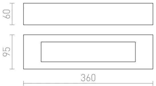 RED - Design Rendl - R10446 - Fali lámpa ROLO 2xE14/40W/230V