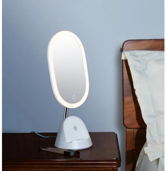 Immax 08970L - LED állítható tükör vezeték nélküli töltéssel LED/18W/230V