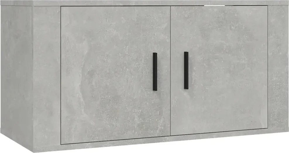 vidaXL betonszürke fali TV-szekrény 80x34,5x40 cm