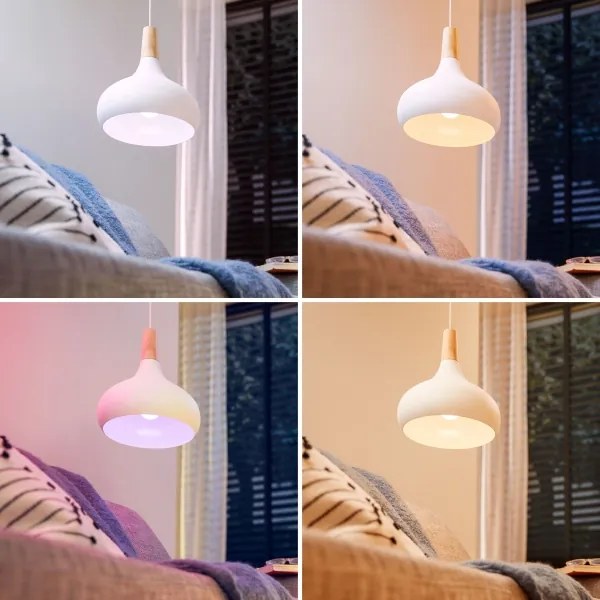 3 darabos szett RGB LED dimmelhető izzó Philips SMART C37 E14/4,9W/230V 2200-6500K