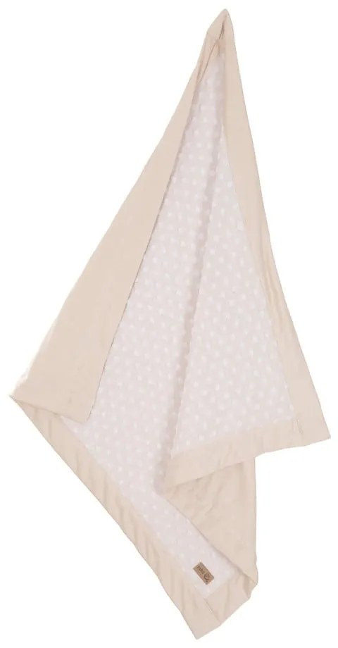 Bézs pamutkeverék gyerek takaró 80x80 cm Frosty Almond – Roba