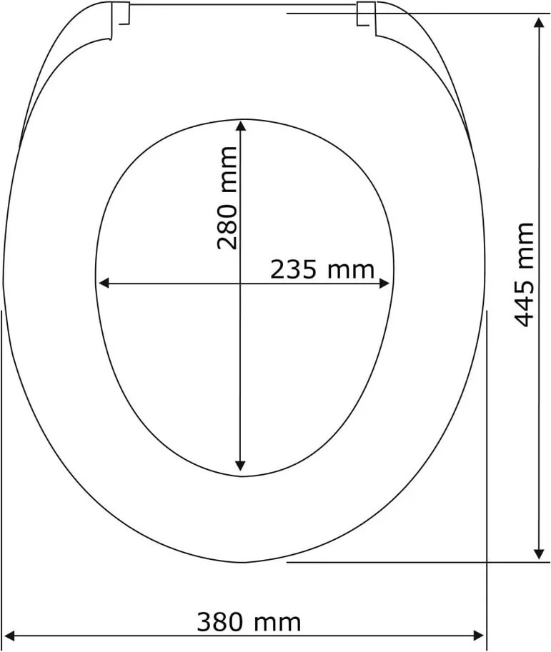 Bora Bora WC-ülőke, 46 x 39 cm - Wenko