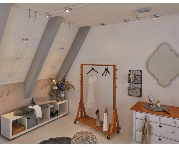 Paulmann 94437 - 1xGU5,3/10W CARDAN 12V spotlámpa matt króm