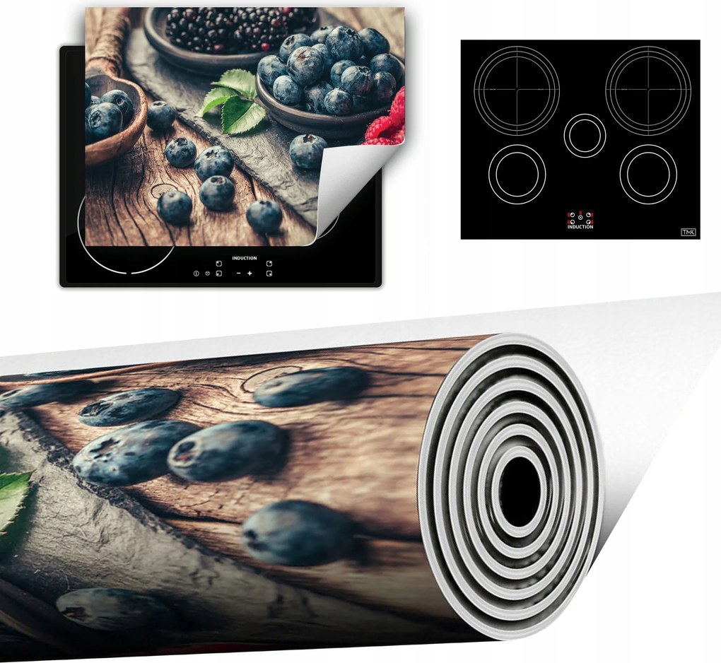 Vinyl Szőnyeg A Konyhába Több Hely 70x52 bogyó fa