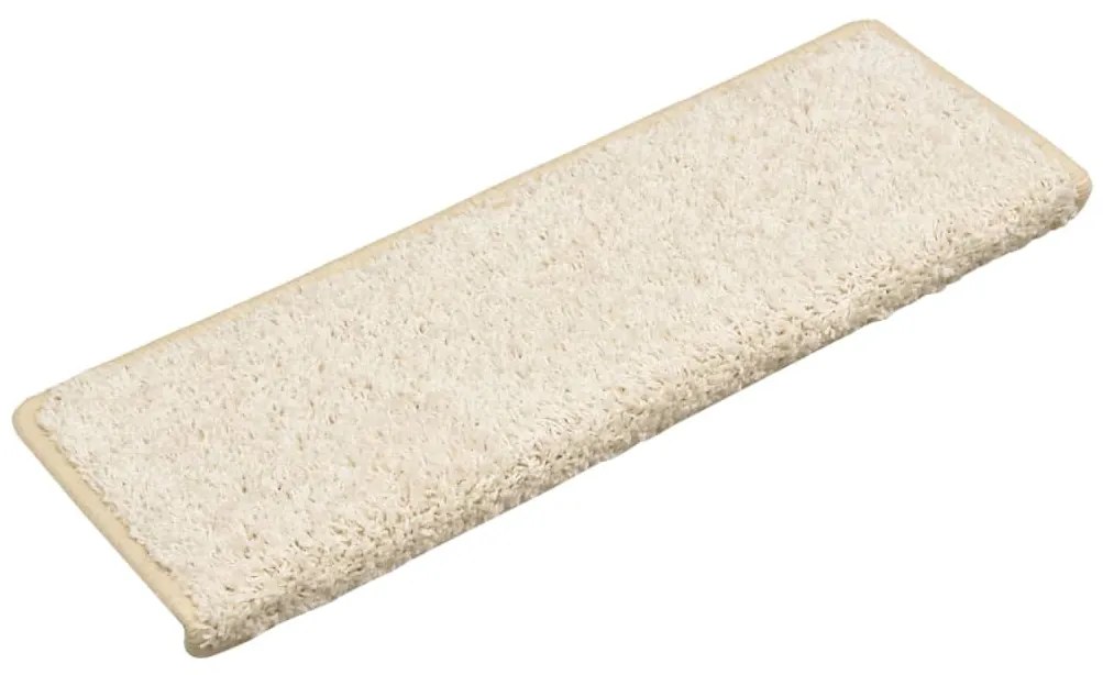 10 db fehér lépcsőszőnyeg 65x21x4 cm