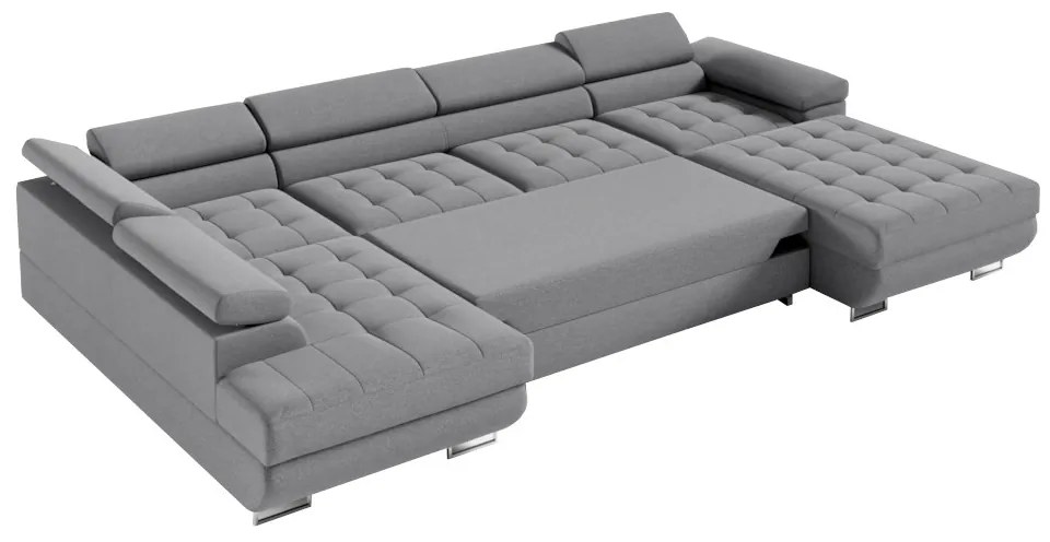 ESMERALDA U alakú ülőgarnitúra, 347x60x203, monolith 37, balos