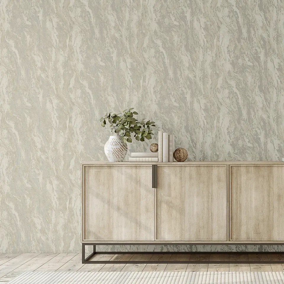 Arthouse Signature 2 Luxe Texture bézs-fehér márvány mintás vlies tapéta – 299100