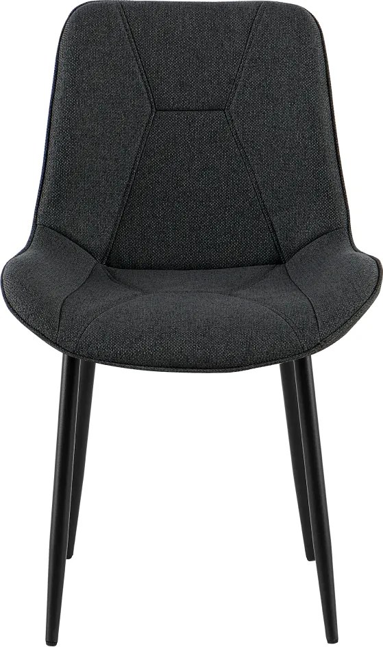 Étkezőszék, sötétszürke/fekete, DELTA