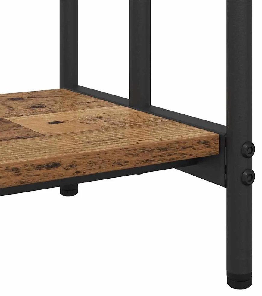 Ruhaszárító polcokkal Régi fa 90 x 30 x 100.5 cm Faanyag