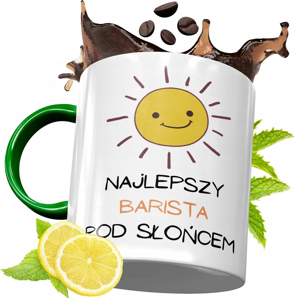 Zöld Bögre Baristáknak Születésnapi Ajándék fényképes nyomtatással