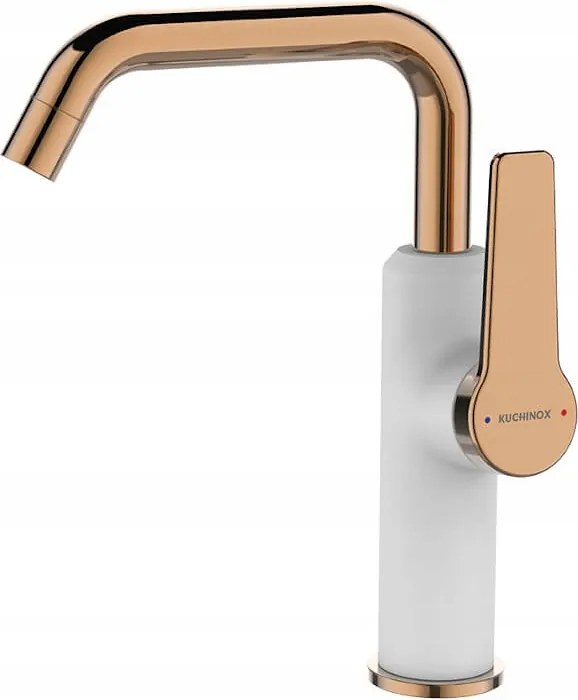 Mosdó Csaptelep Mozgatható Kifolyócső Rozé Arany