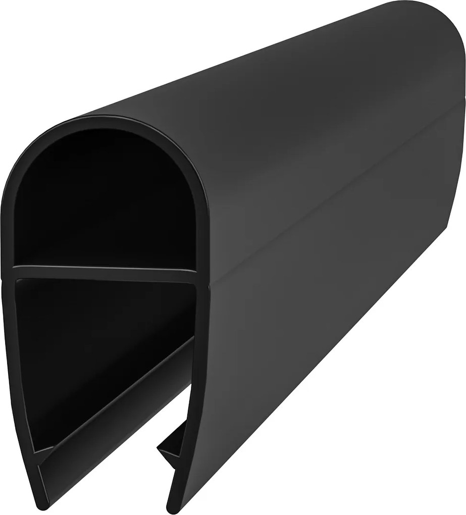 1M Fekete Üveg Zuhanykabin Tömítés 4 5 6mm Alsó Az Üvegek Között