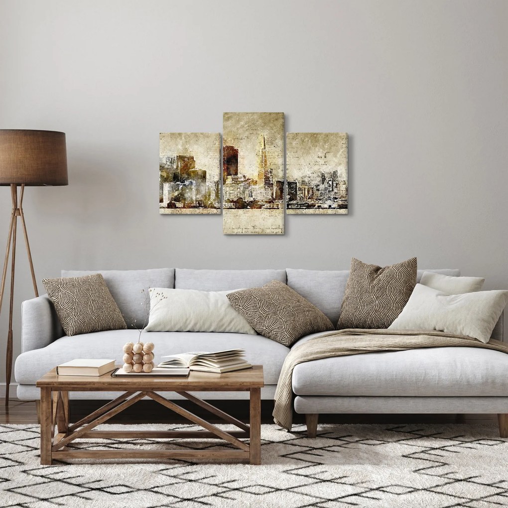 Kép - Művészileg renderelt város (90x60 cm)
