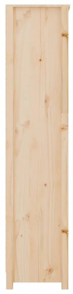 tömör fenyőfa könyvszekrény 80x35x154 cm