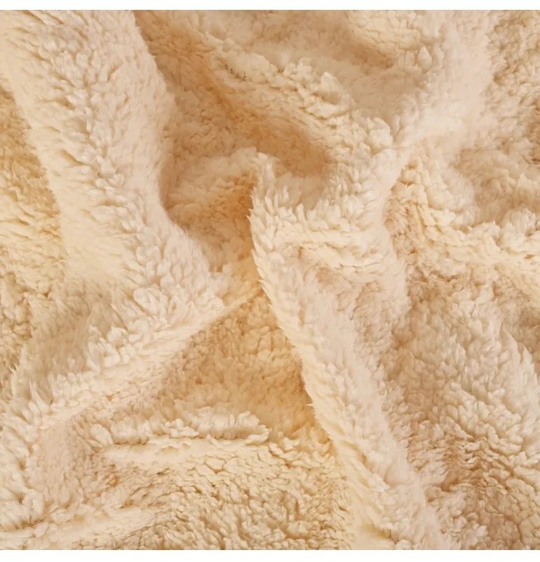 EMI kétoldalú bézs pléd 130x160cm