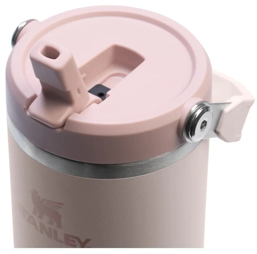 Világos rózsaszín rozsdamentes acél termosz 890 ml IceFlow™ Flip Straw 2.0 Tumbler Rose Quartz – Stanley