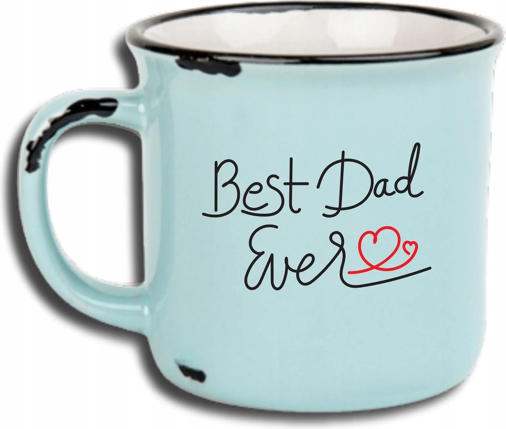 Bögre Kék Retro Vicces Ajándék Apák Napja Best Dad Ever