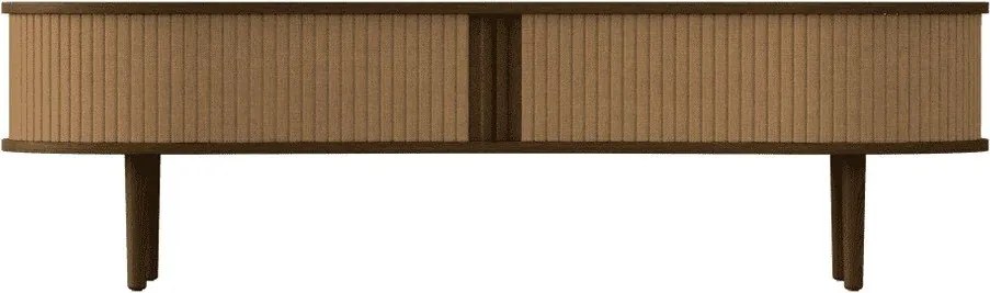 Barna-világosbarna TV-állvány tölgyfa dekorral 140x40x46 cm Audacious – UMAGE