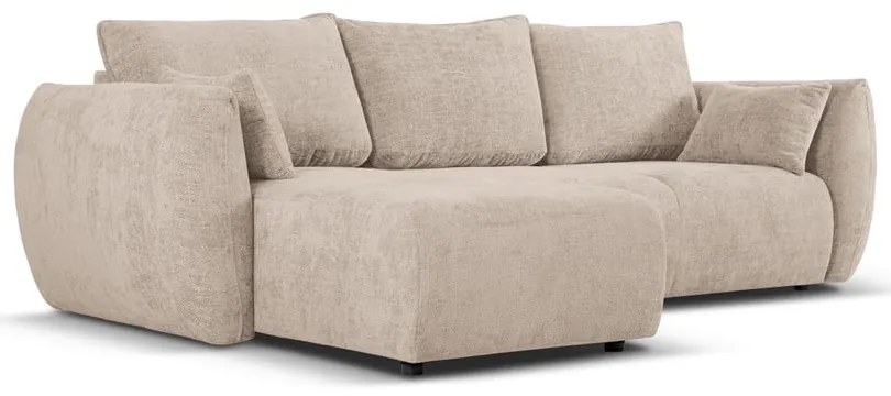 Bézs sarokkanapé (bal oldali) Matera – Cosmopolitan Design